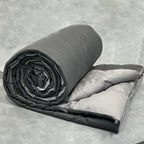Sadyaska Elephant Grey and Silver 300TC Cotton Reversible Downfill 1 Pcs Quilt