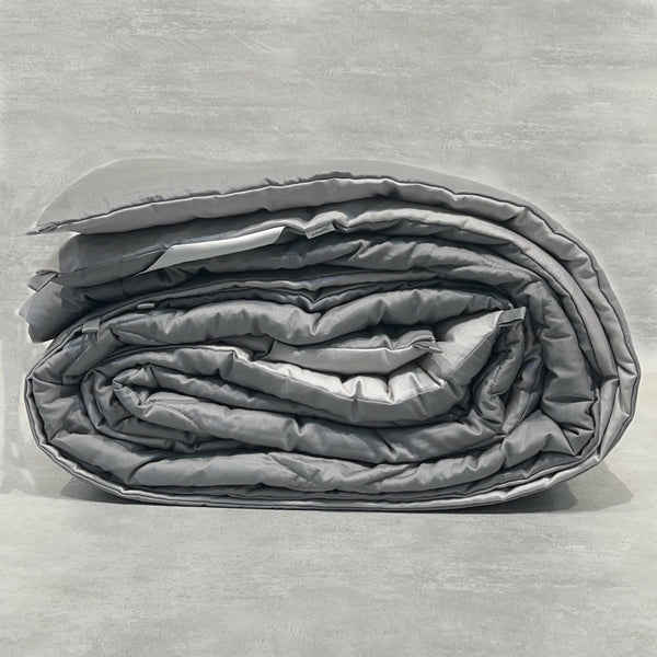 Sadyaska Pearl Grey and Slate 300TC Cotton Reversible Downfill 1 Pcs Quilt
