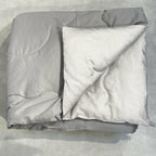 Sadyaska Pearl Grey and Slate 300TC Cotton Reversible Downfill 1 Pcs Quilt