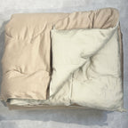 Sadyaska Sand and Beige 300TC Cotton Reversible Downfill 1 Pcs Quilt