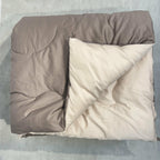 Sadyaska Buff and Taupe 300TC Cotton Reversible Downfill 1 Pcs Quilt
