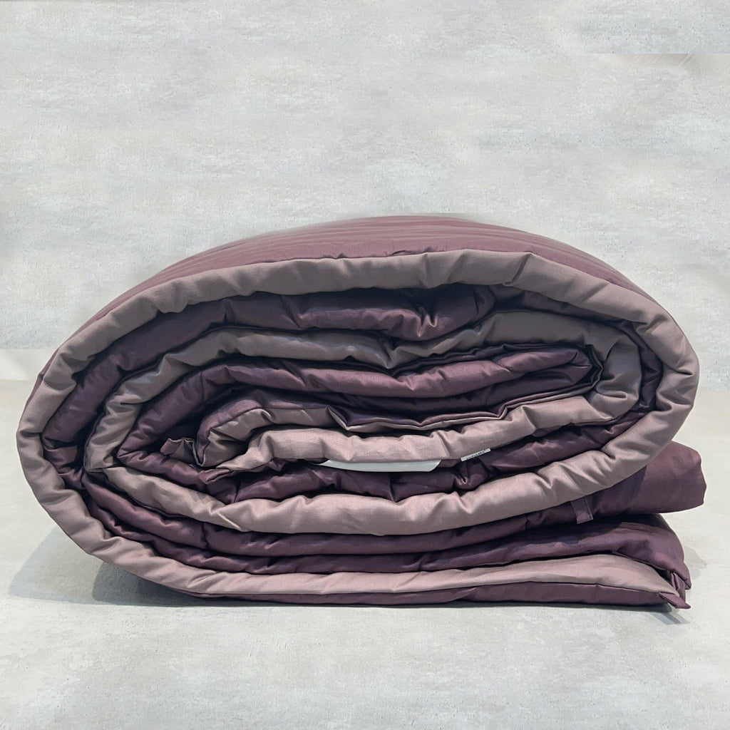 Sadyaska Old Rose and Mauve 300TC Cotton Reversible Downfill 1 Pcs Quilt