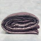 Sadyaska Old Rose and Mauve 300TC Cotton Reversible Downfill 1 Pcs Quilt