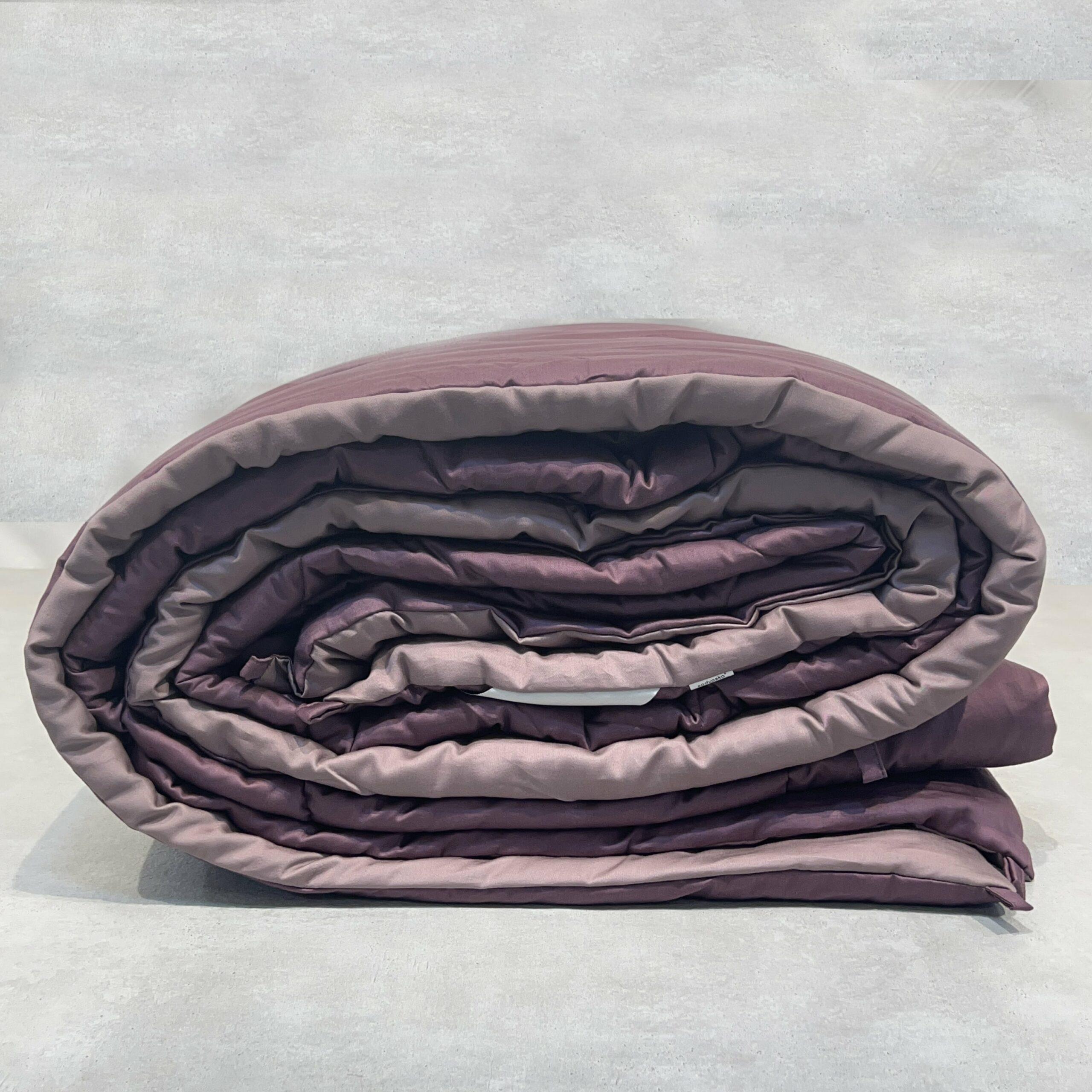 Sadyaska Old Rose and Mauve 300TC Cotton Reversible Downfill 1 Pcs Quilt