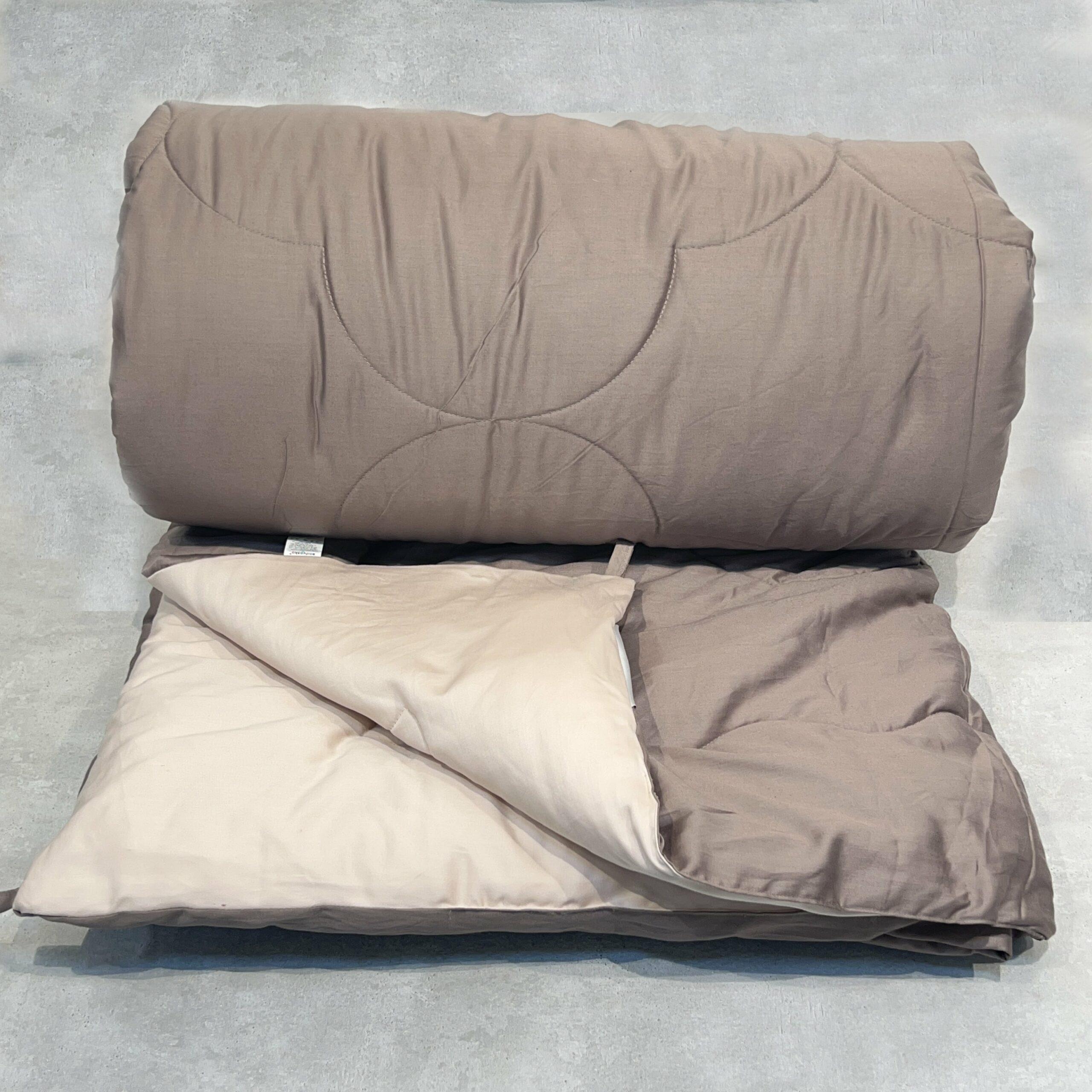 Sadyaska Buff and Taupe 300TC Cotton Reversible Downfill 1 Pcs Quilt