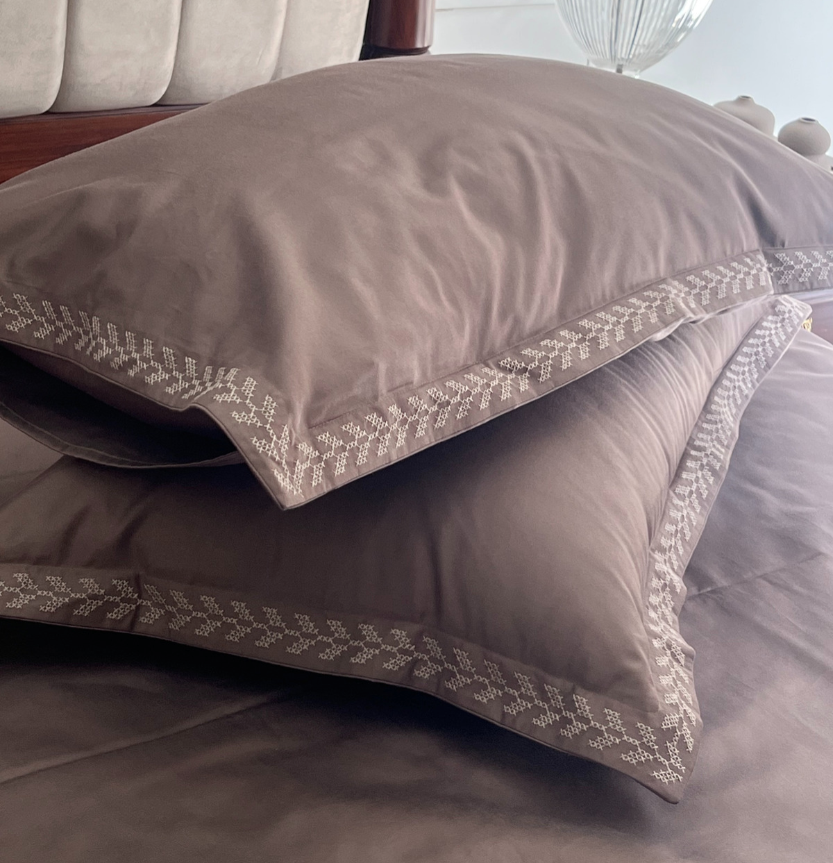 Sadyaska 600TC Cotton Lappic Cocoa Beyond Set 1 Pcs Bedsheet