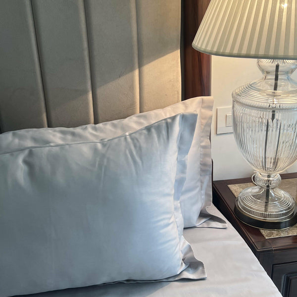 Sadyaska Pearl Grey s (Set of 2) 1 Pcs Pillow Cover