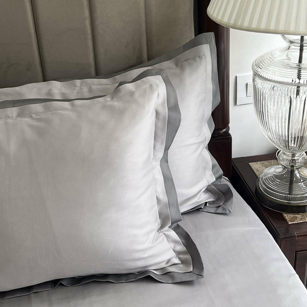 Sadyaska Pearl Grey Slate Duplex s (Set of 2) 1 Pcs Pillow Cover