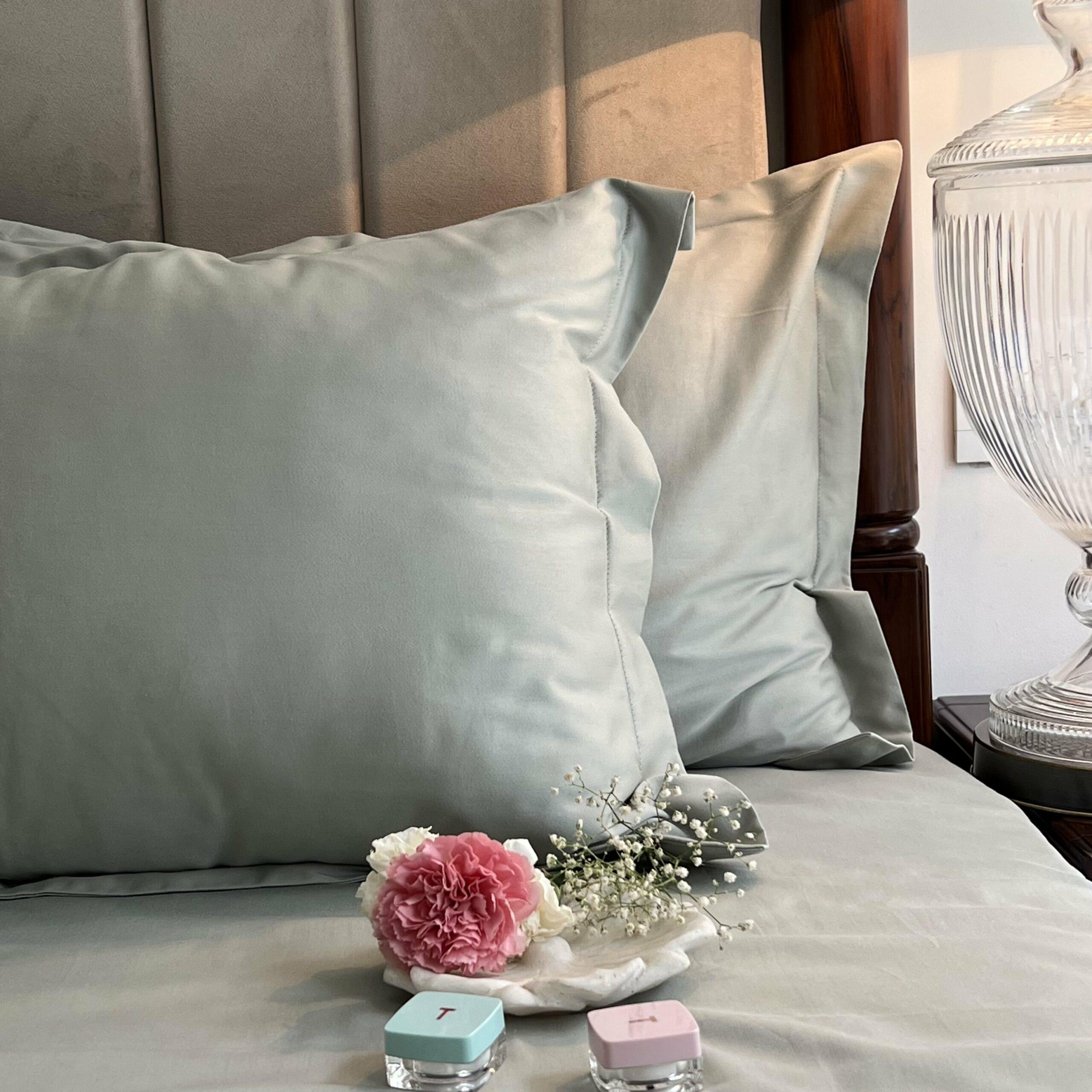 Sadyaska Sage Green s (Set of 2) 1 Pcs Pillow Cover