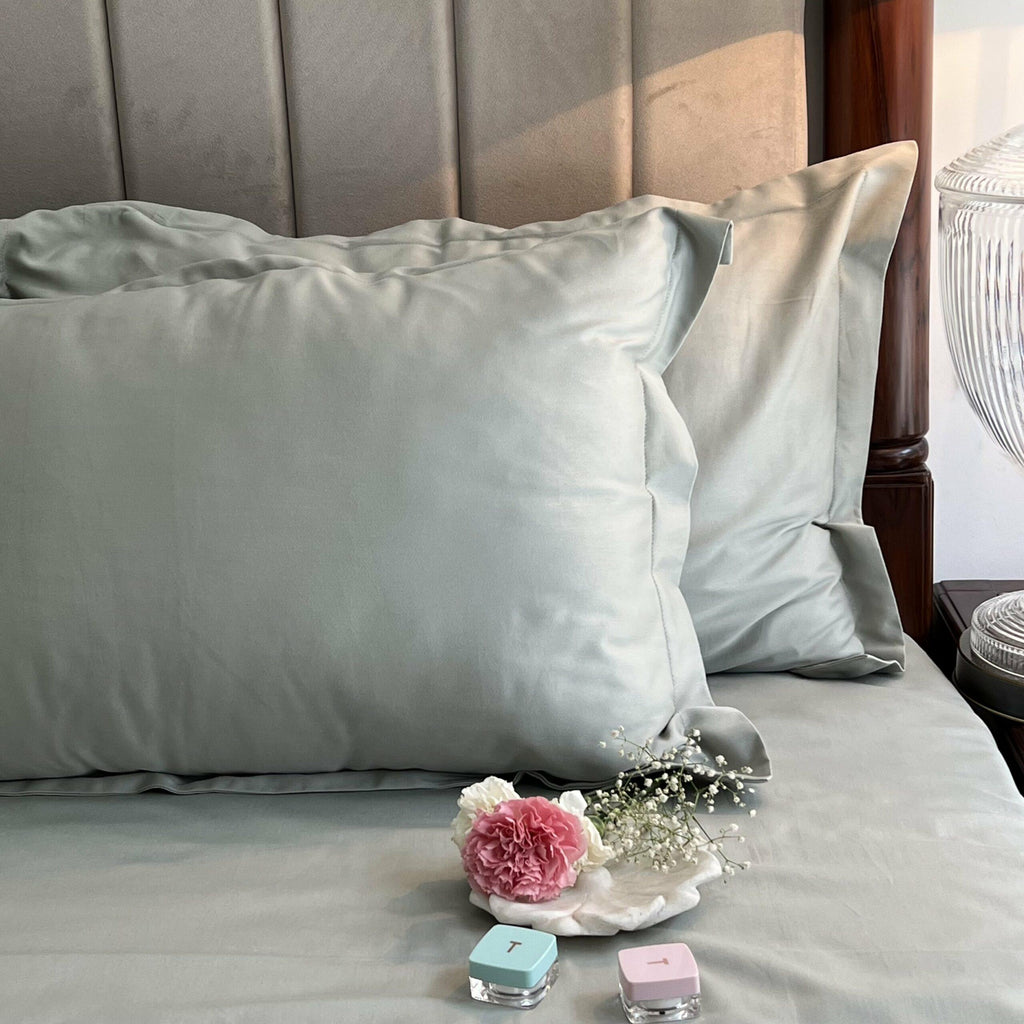 Sadyaska Luxe Sage Green 1 Pcs Bedsheet