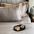 Sadyaska Mocha and Honey Mustard Duplex 1 Pcs Duvet Cover