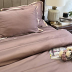 Sadyaska Old Rose and Buff Duplex 1 Pcs Duvet Cover Set