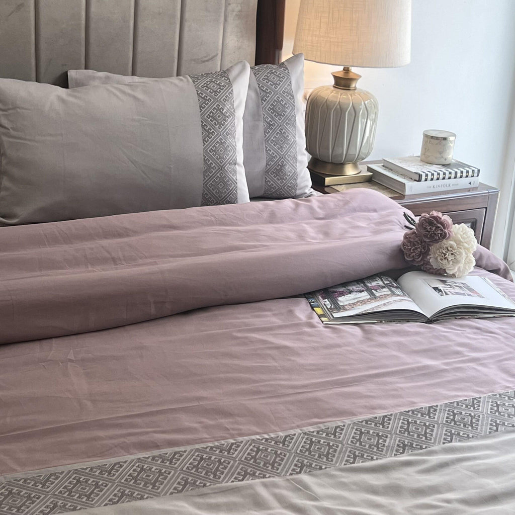 Sadyaska Arcane Old Rose Silver Dreams 1 Pcs Duvet Cover
