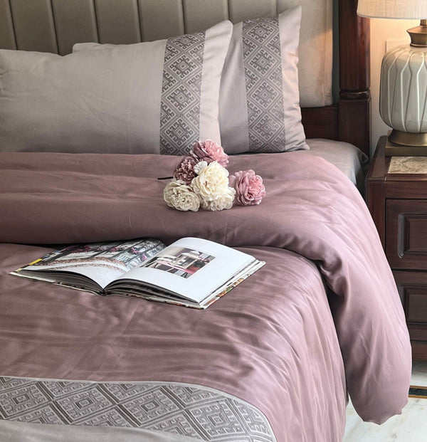 Sadyaska Arcane Old Rose Silver Dreams 1 Pcs Duvet Cover