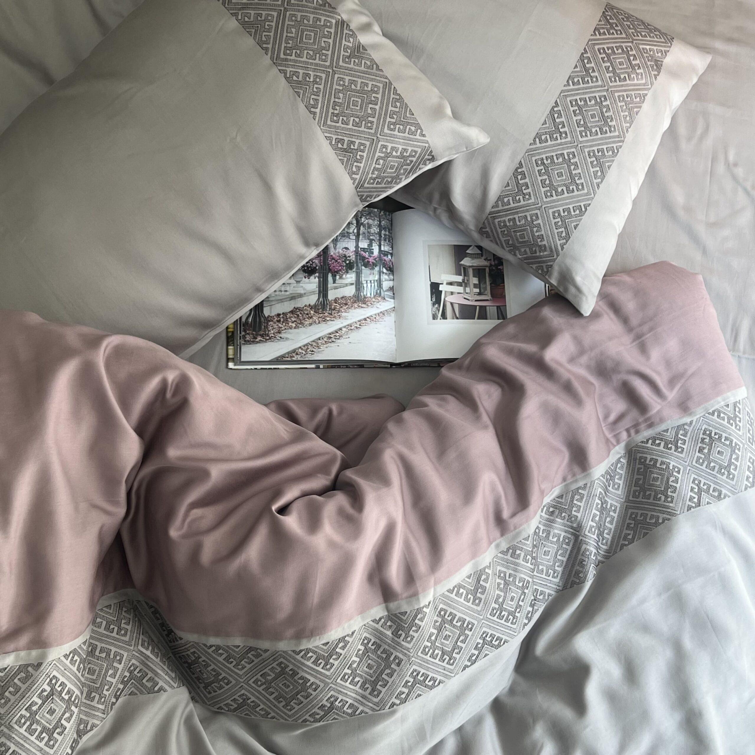 Sadyaska Arcane Old Rose Silver Dreams 1 Pcs Duvet Cover