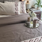 Sadyaska Alley Oats Beige Taupe Dreams 1 Pcs Duvet Cover Set