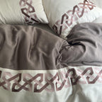 Sadyaska Alley Oats Beige Taupe Dreams 1 Pcs Duvet Cover Set