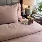 Sadyaska Rose and Taupe Duplex 1 Pcs Duvet Cover Set