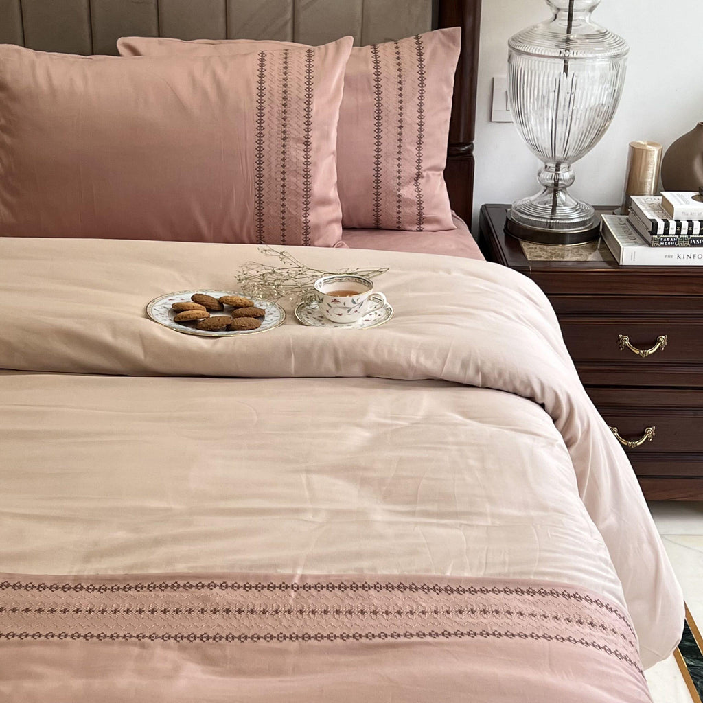 Sadyaska Pristine Rose Buff Dreams 1 Pcs Duvet Cover