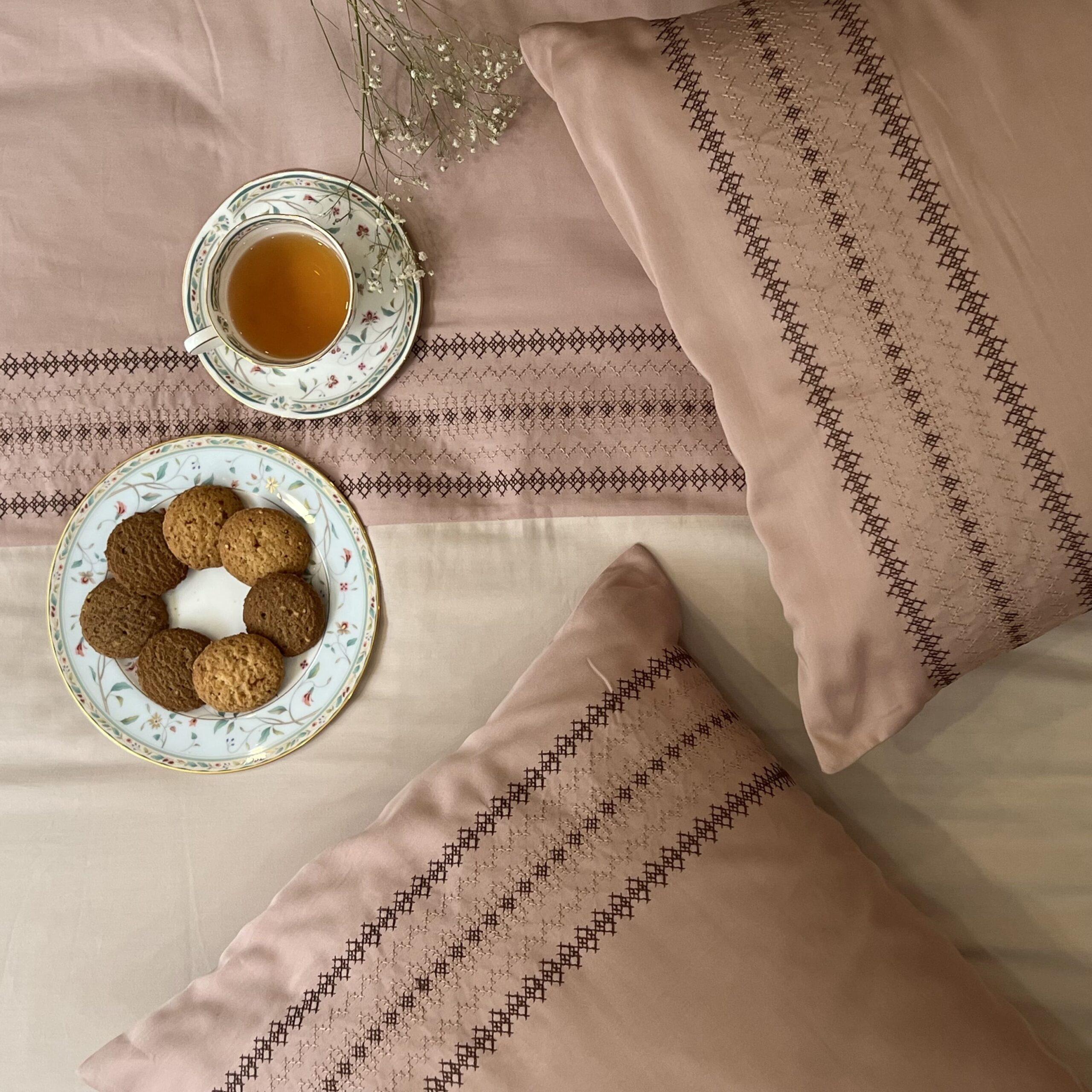 Sadyaska Pristine Rose Buff Dreams 1 Pcs Duvet Cover Set