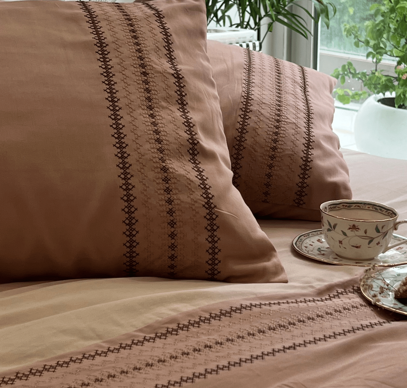 Sadyaska Pristine Rose Buff Dreams 1 Pcs Duvet Cover