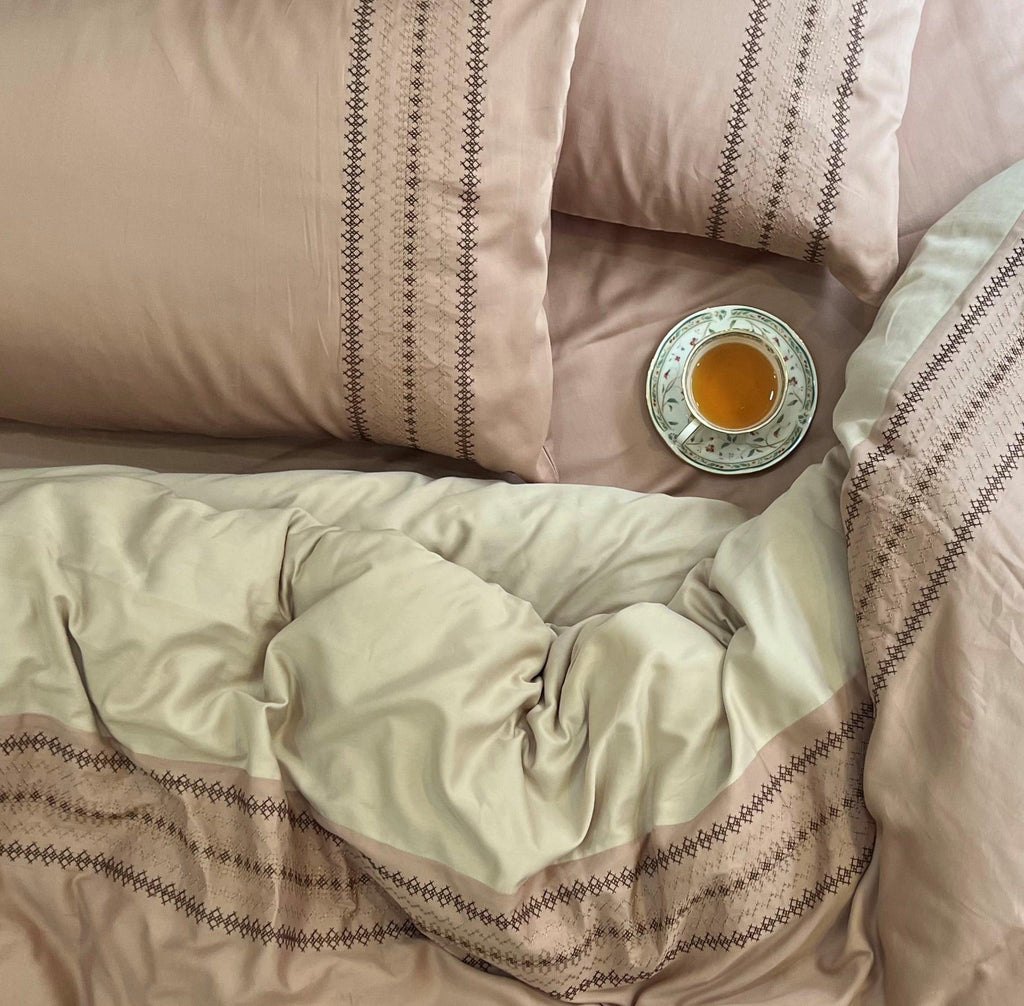 Sadyaska Pristine Rose Buff Dreams 1 Pcs Duvet Cover Set