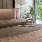 Sadyaska Squarish Rose Taupe Dreams 1 Pcs Duvet Cover