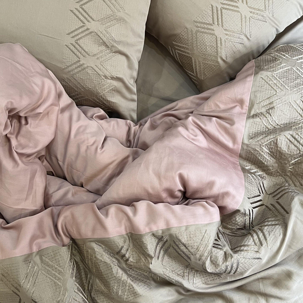 Sadyaska Vintage Sand Rose Dreams 1 Pcs Duvet Cover Set