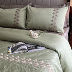 Sadyaska Leaflet Lime Green Syona 1 Pcs Duvet Cover