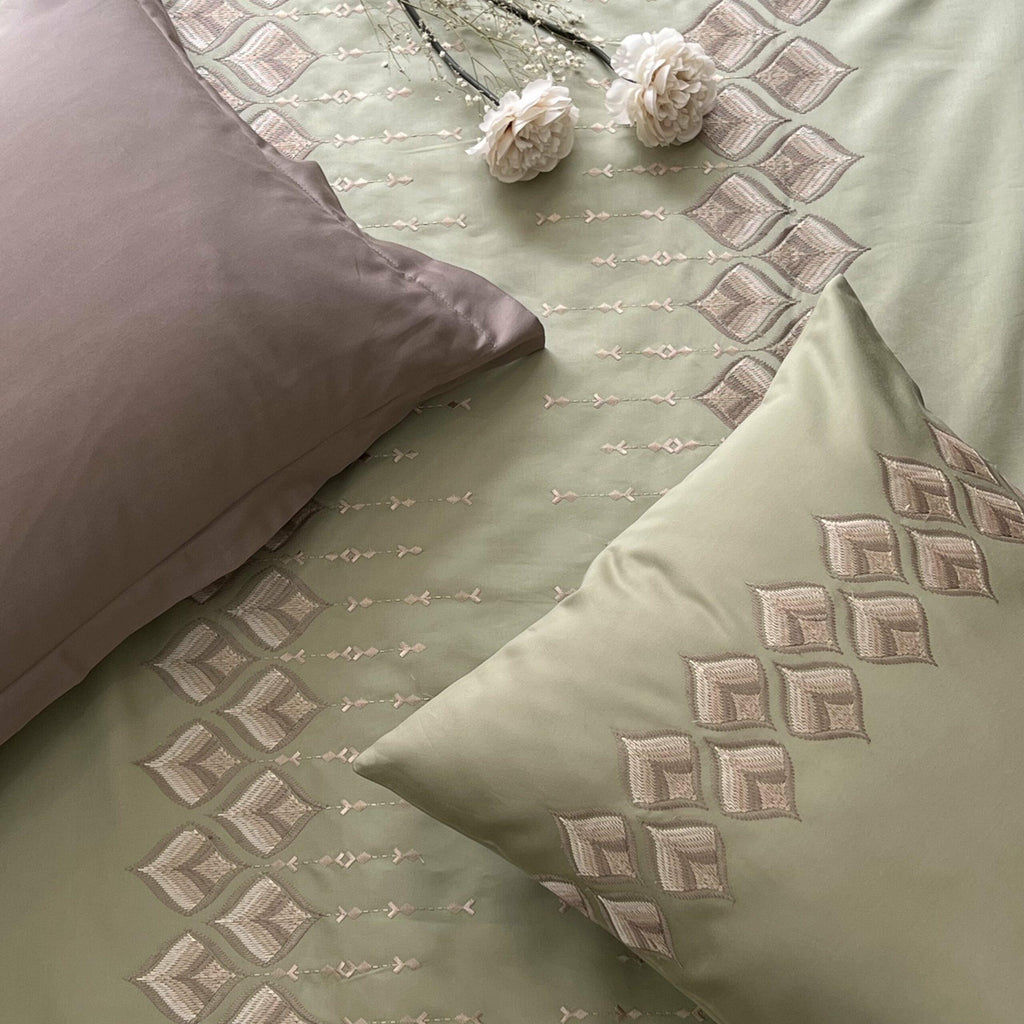Sadyaska Leaflet Lime Green Syona 1 Pcs Duvet Cover Set