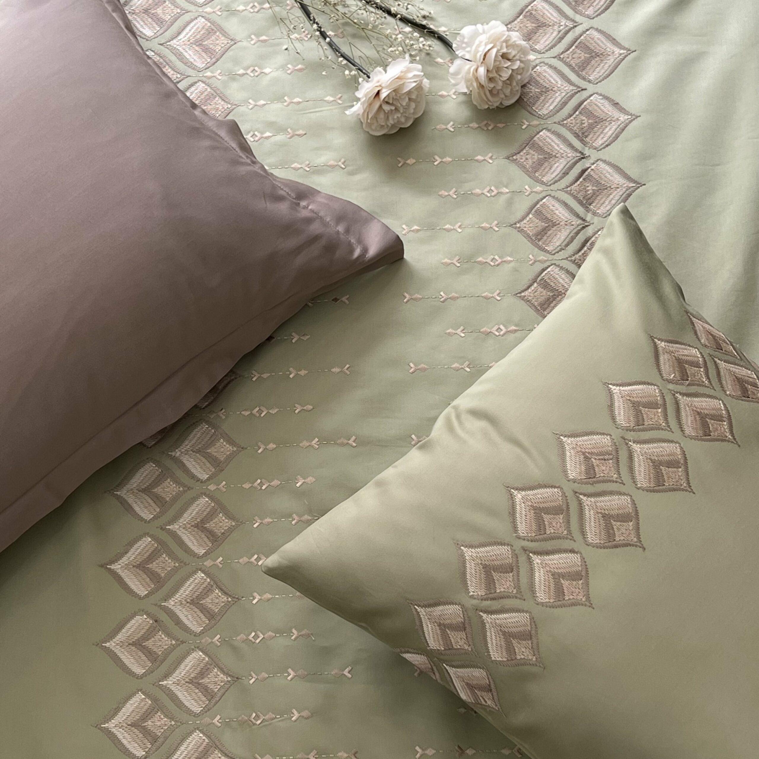 Sadyaska Leaflet Lime Green Syona 1 Pcs Duvet Cover Set
