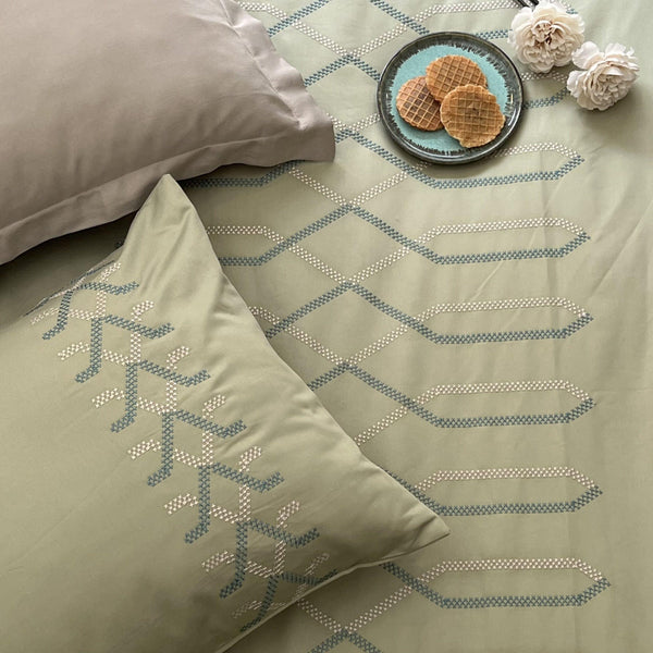 Sadyaska Tribe Lime Green Syona 1 Pcs Duvet Cover