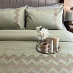 Sadyaska Crest Lime Green Syona 1 Pcs Duvet Cover