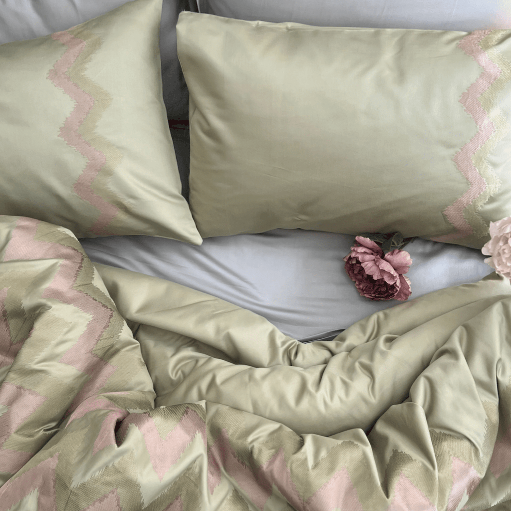 Sadyaska Crest Lime Green Syona 1 Pcs Duvet Cover