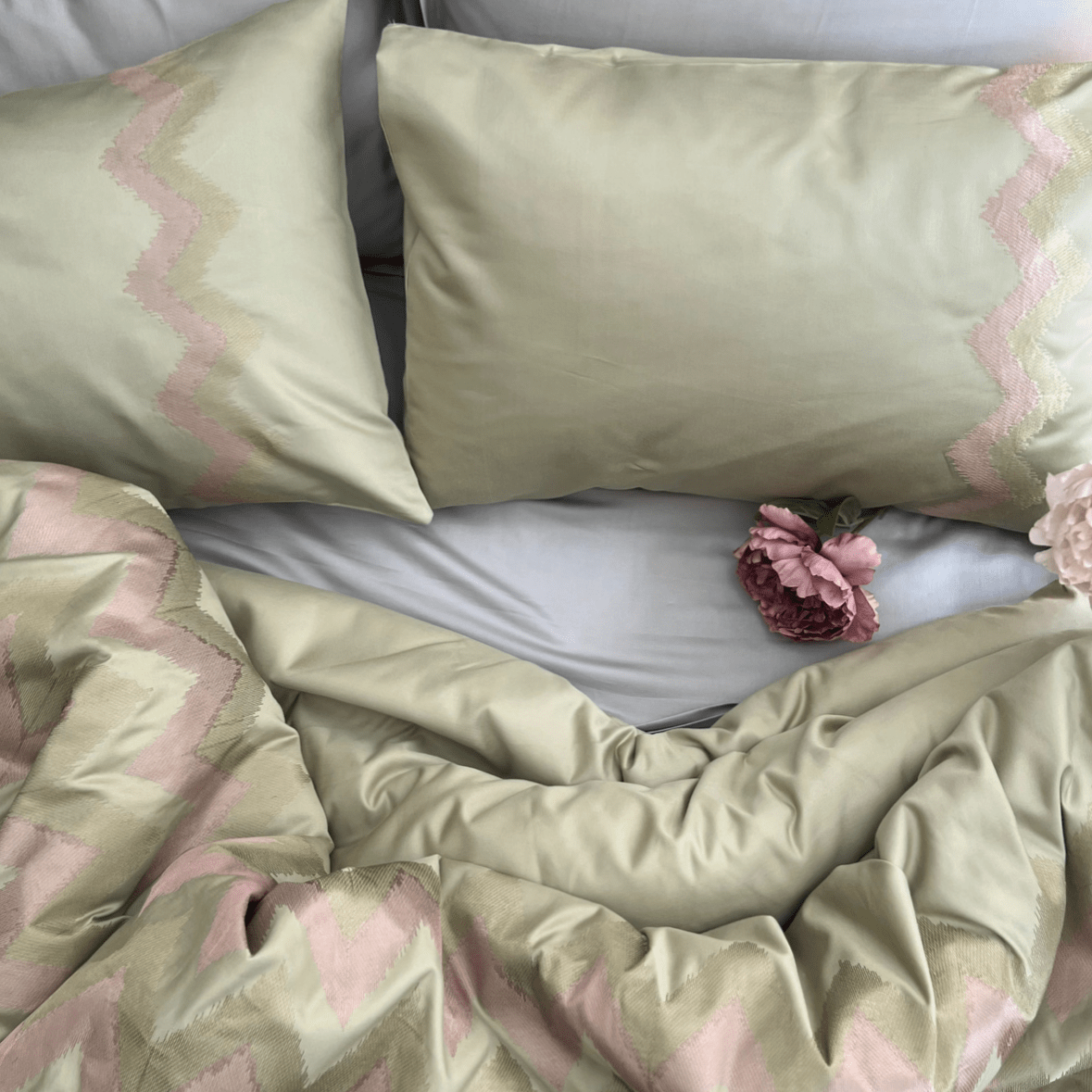 Sadyaska Crest Lime Green Syona 1 Pcs Duvet Cover