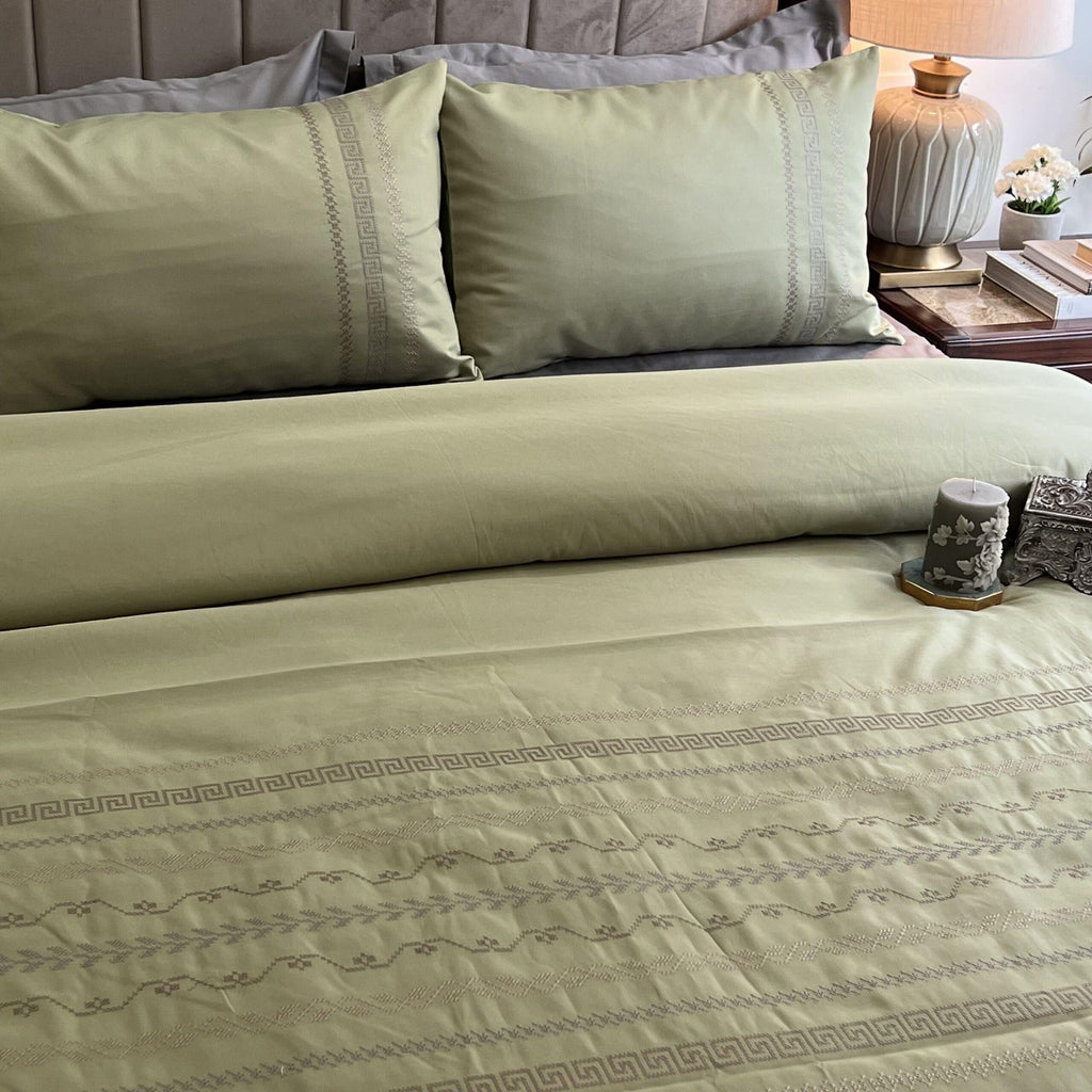 Sadyaska Lucas Lime Green Syona 1 Pcs Duvet Cover Set