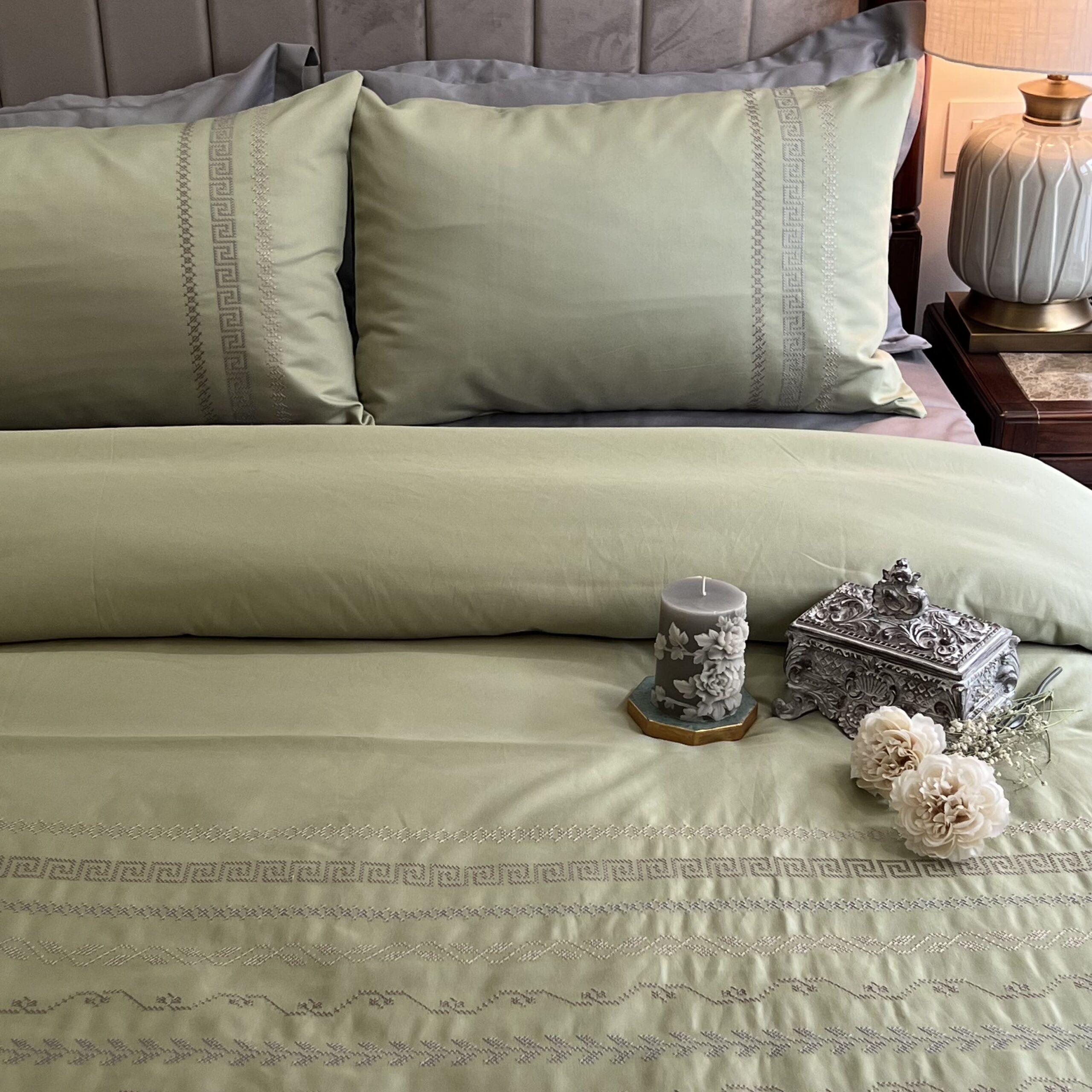 Sadyaska Lucas Lime Green Syona 1 Pcs Duvet Cover Set