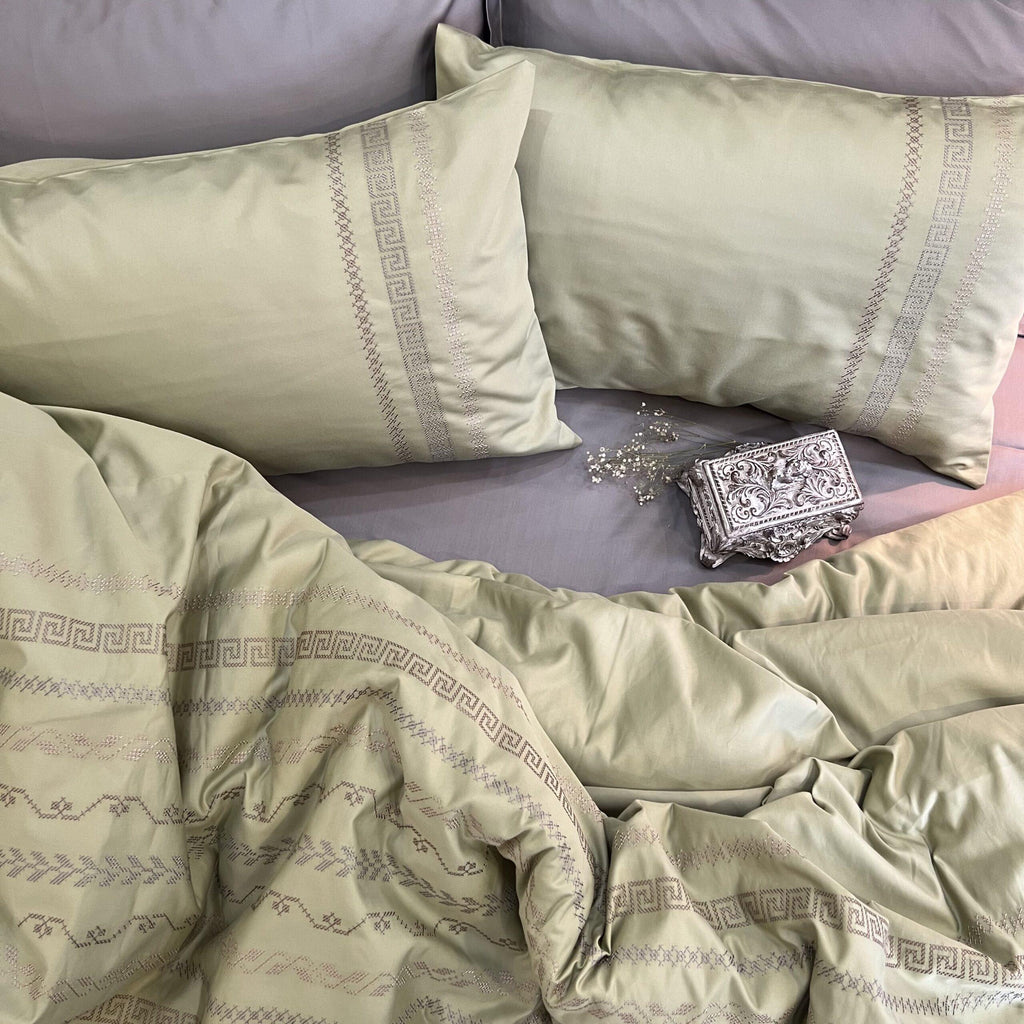 Sadyaska Lucas Lime Green Syona 1 Pcs Duvet Cover Set