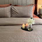 Sadyaska Lucas Taupe Syona 1 Pcs Duvet Cover