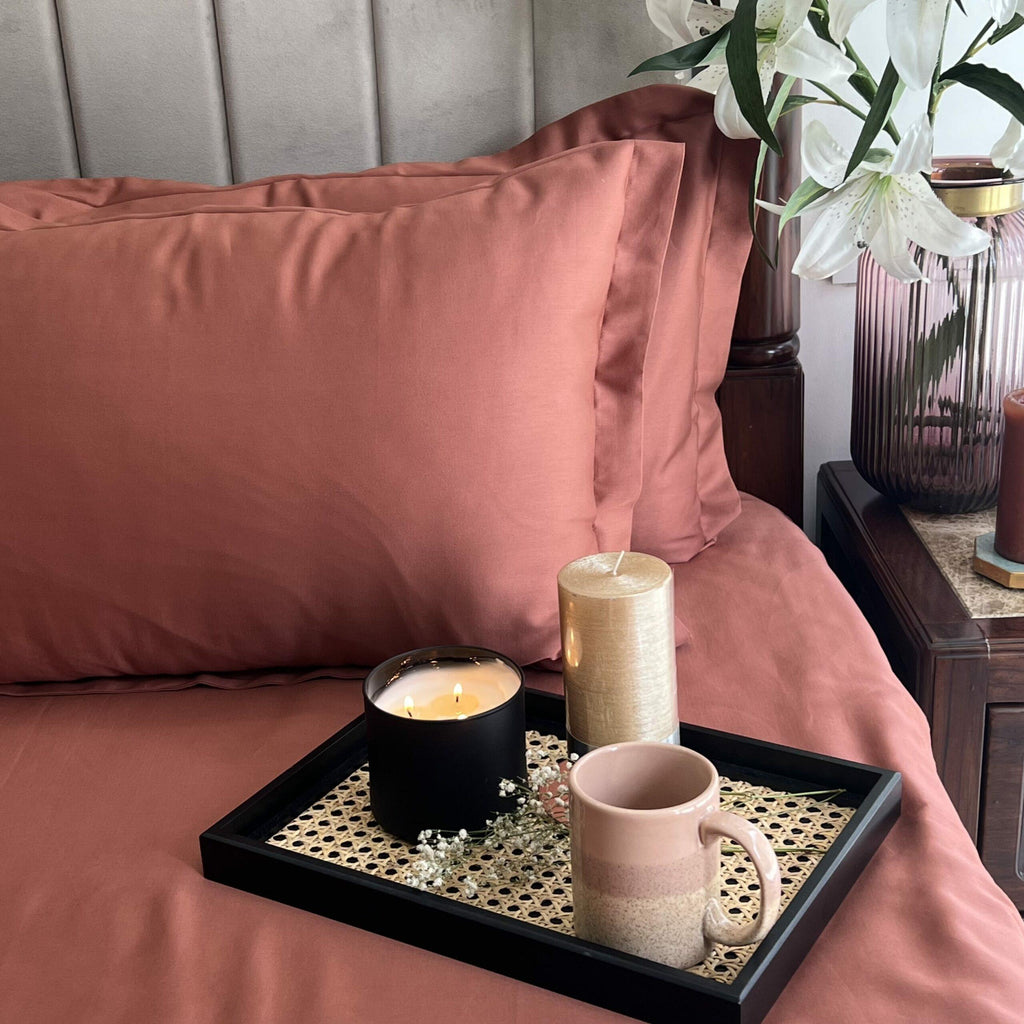 Sadyaska Luxe Terracotta 1 Pcs Bedsheet