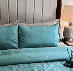 Sadyaska 1000TC Cotton Rich Arc Turquoise Syona Set 1 Pcs Bedsheet