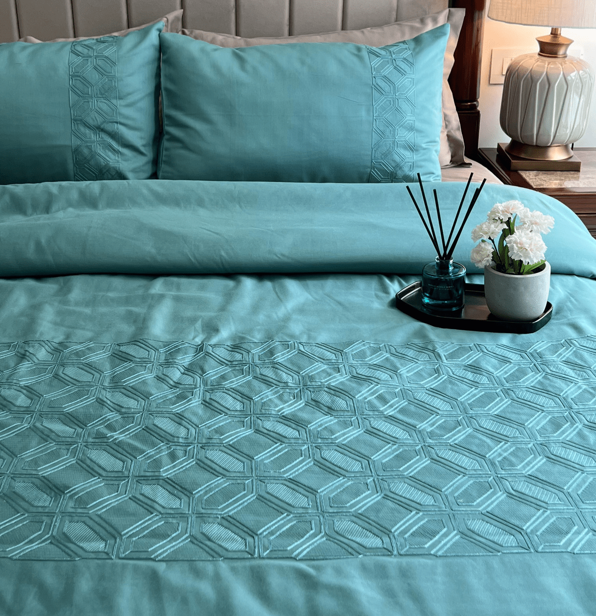 Sadyaska Arc Turquoise Syona 1 Pcs Duvet Cover