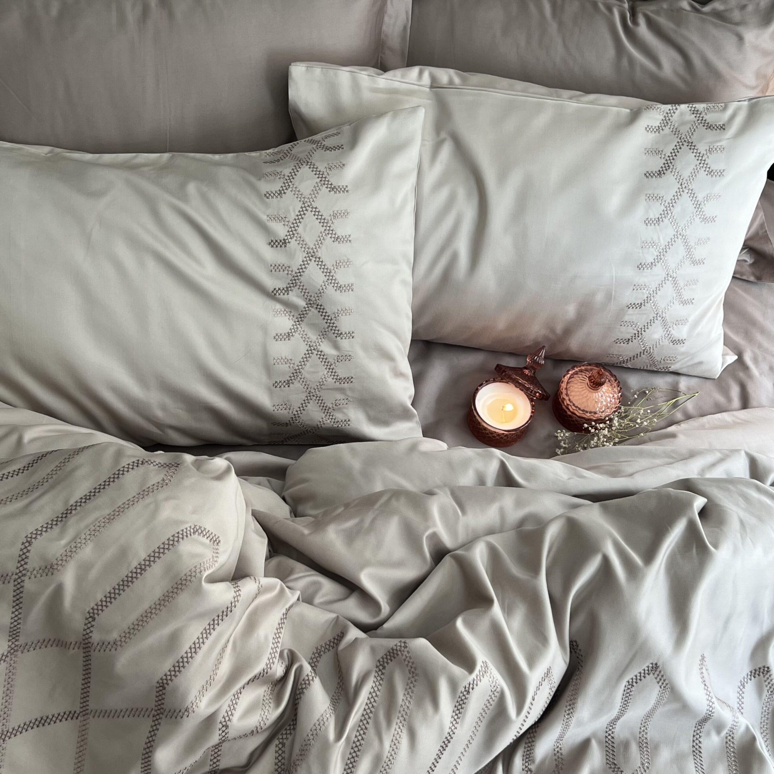 Sadyaska Tribe Beige Syona 1 Pcs Duvet Cover Set