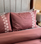 Sadyaska 1000TC Cotton Rich Leaflet Blush Syona Set 1 Pcs Bedsheet
