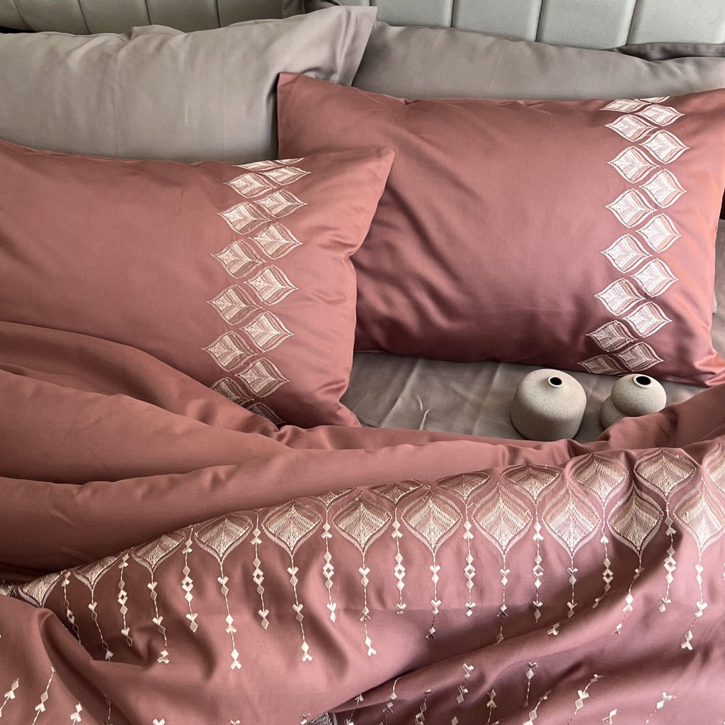 Sadyaska Leaflet Blush Syona 1 Pcs Duvet Cover Set