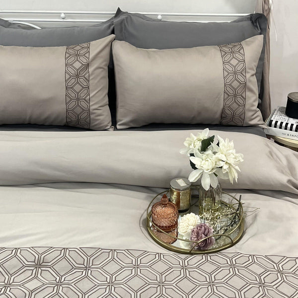 Sadyaska Arc Beige Syona 1 Pcs Duvet Cover