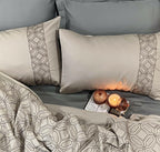 Sadyaska Arc Beige Syona 1 Pcs Duvet Cover Set