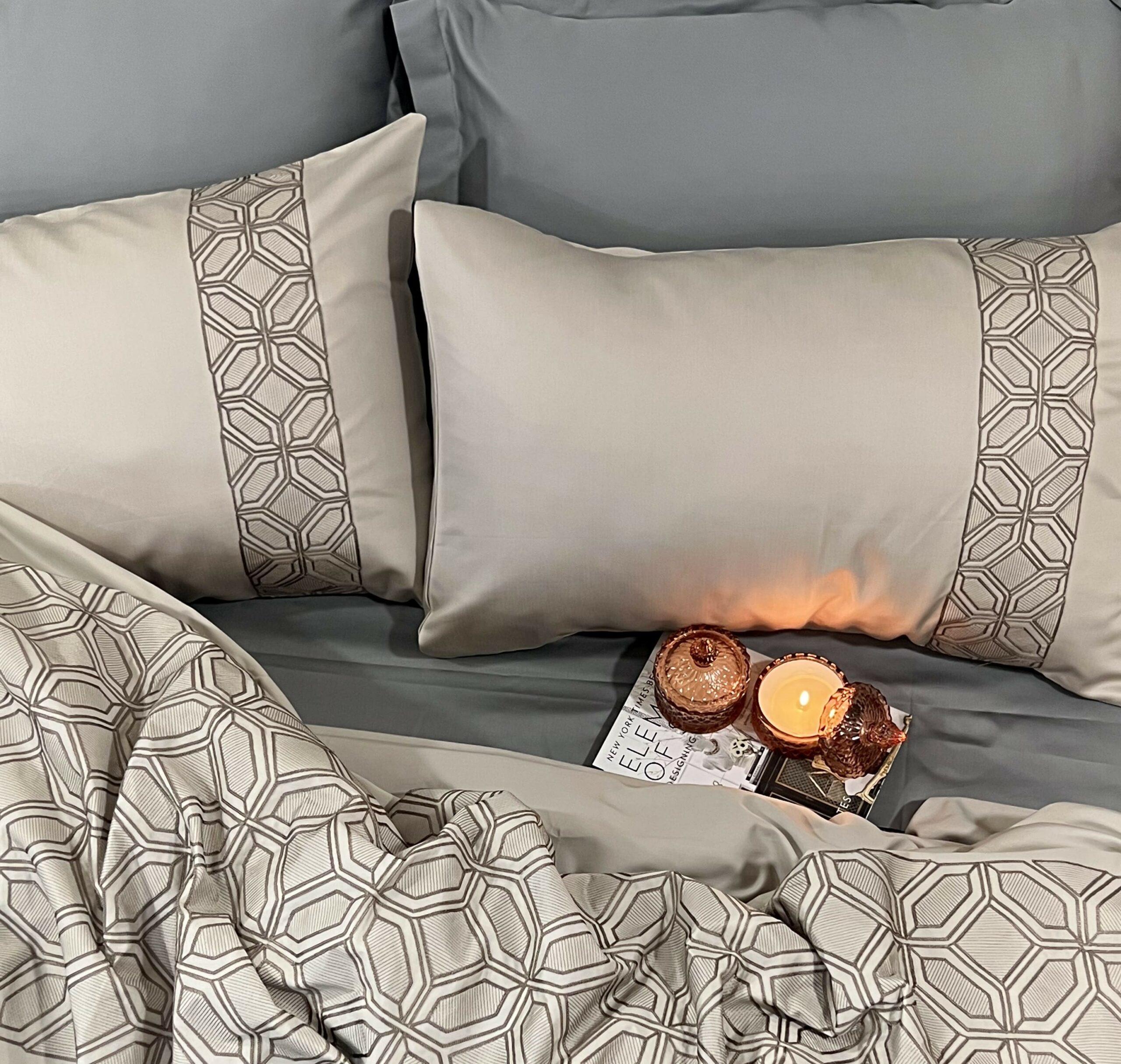 Sadyaska Arc Beige Syona 1 Pcs Duvet Cover Set