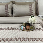 Sadyaska Leaflet Beige Syona 1 Pcs Duvet Cover