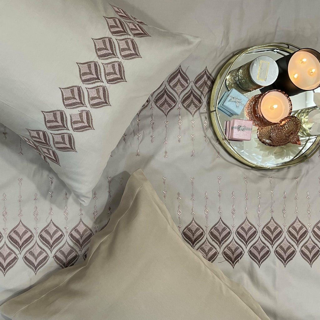 Sadyaska Leaflet Beige Syona 1 Pcs Duvet Cover